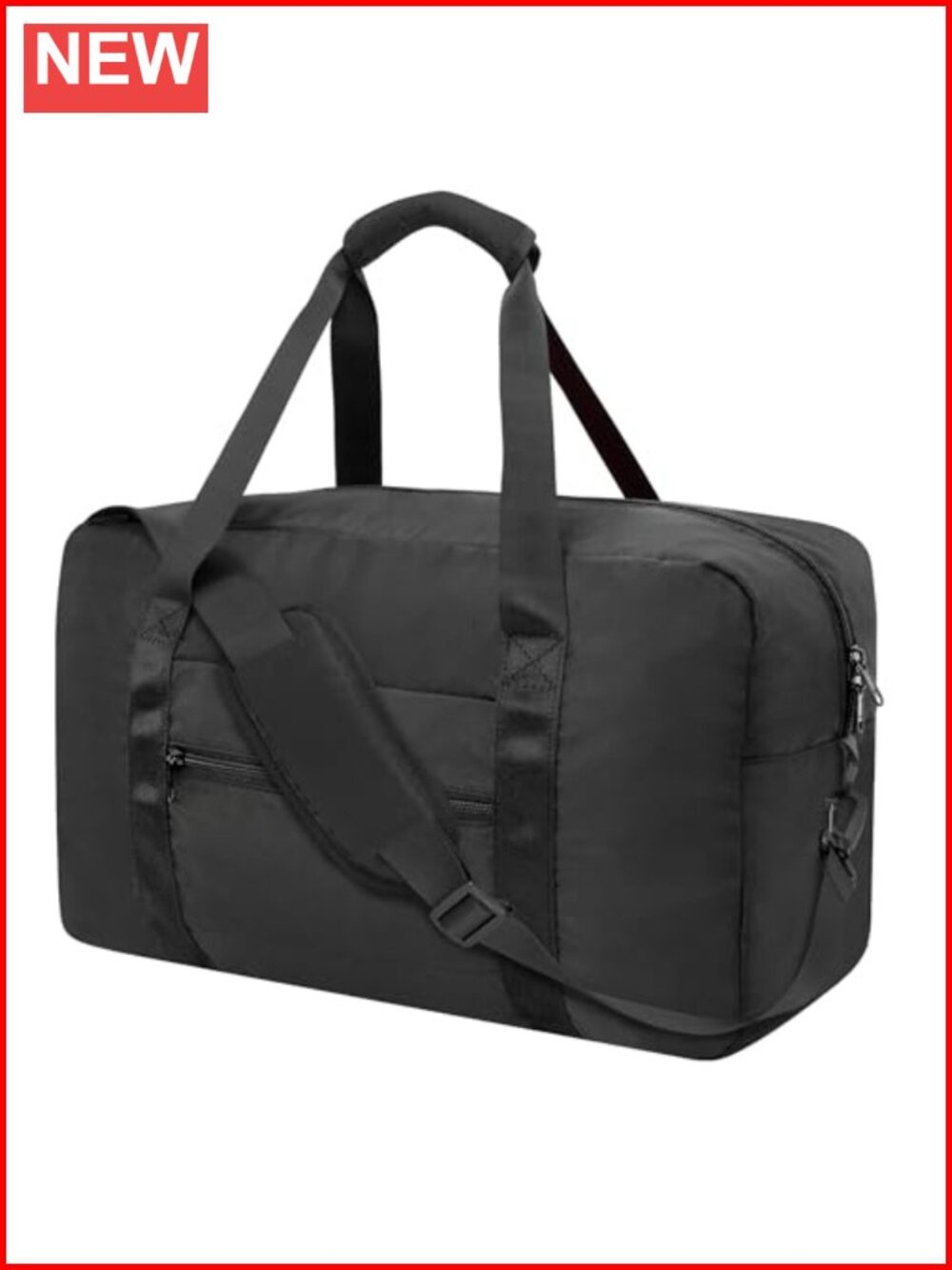 Foldable Travel Duffel Bag Carry On Weekender Overnight 40L Waterproof Polyester